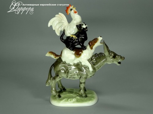 Купить фарфоровые статуэтки Hutschenreuther, Бременские музыканты, Германия